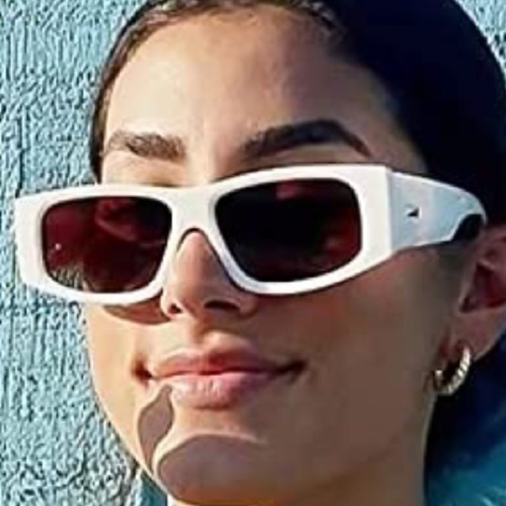 Retro Vintage Rectangular Sunglasses - Picture 5 of 5